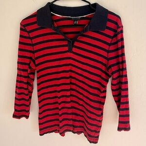 Tommy Hilfiger Striped Polo Long Sleeve